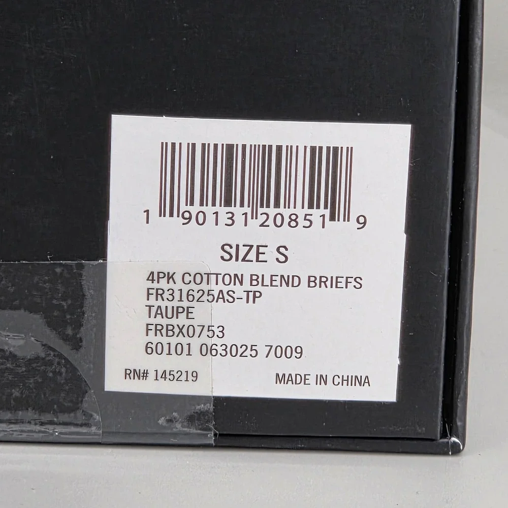 Frye Boxer Briefs Mens Small 4 Pack Cotton Blend Taupe Grey Neutral Essentials